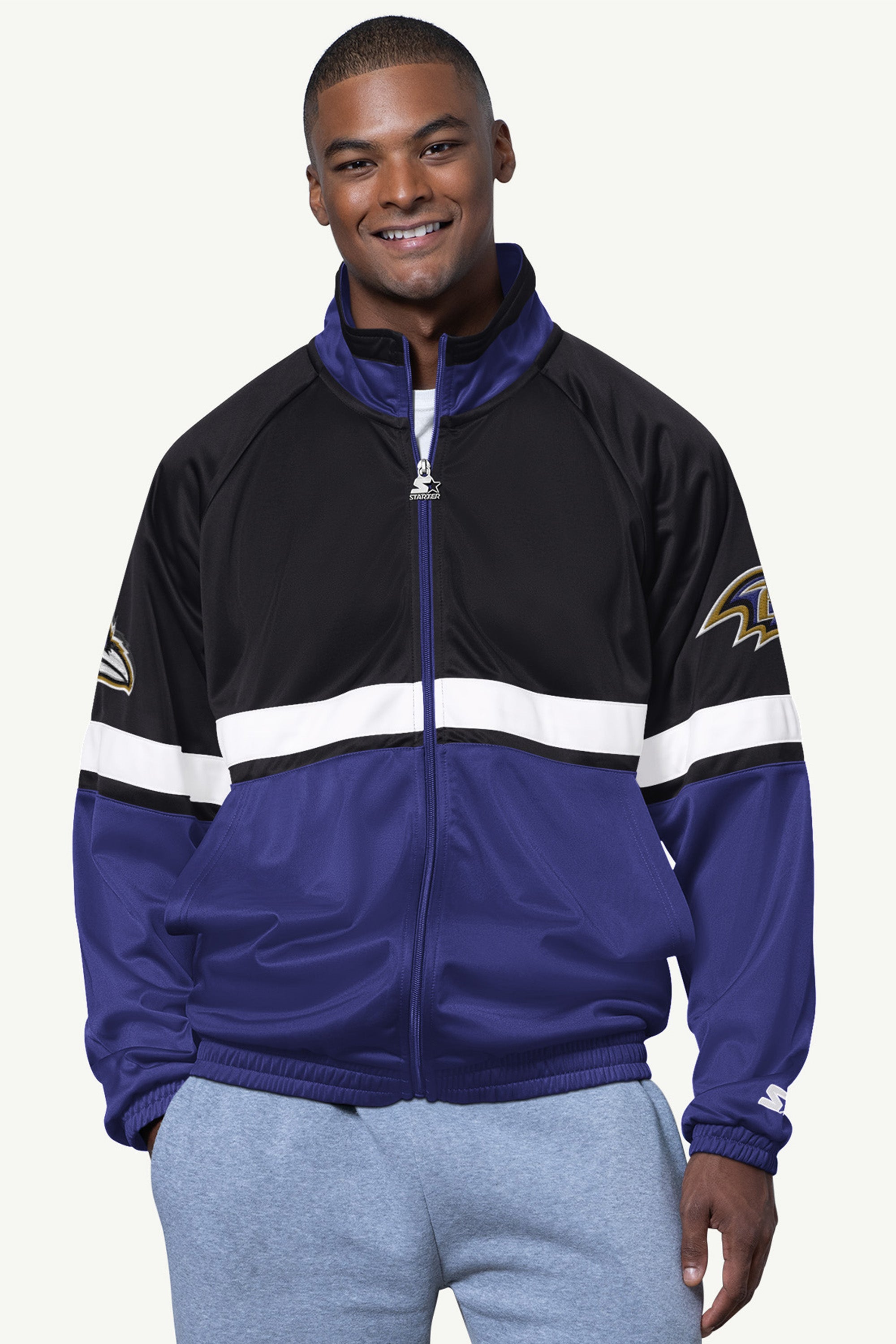 Mens Baltimore Ravens Veteran Track Jacket | NFL | Starter