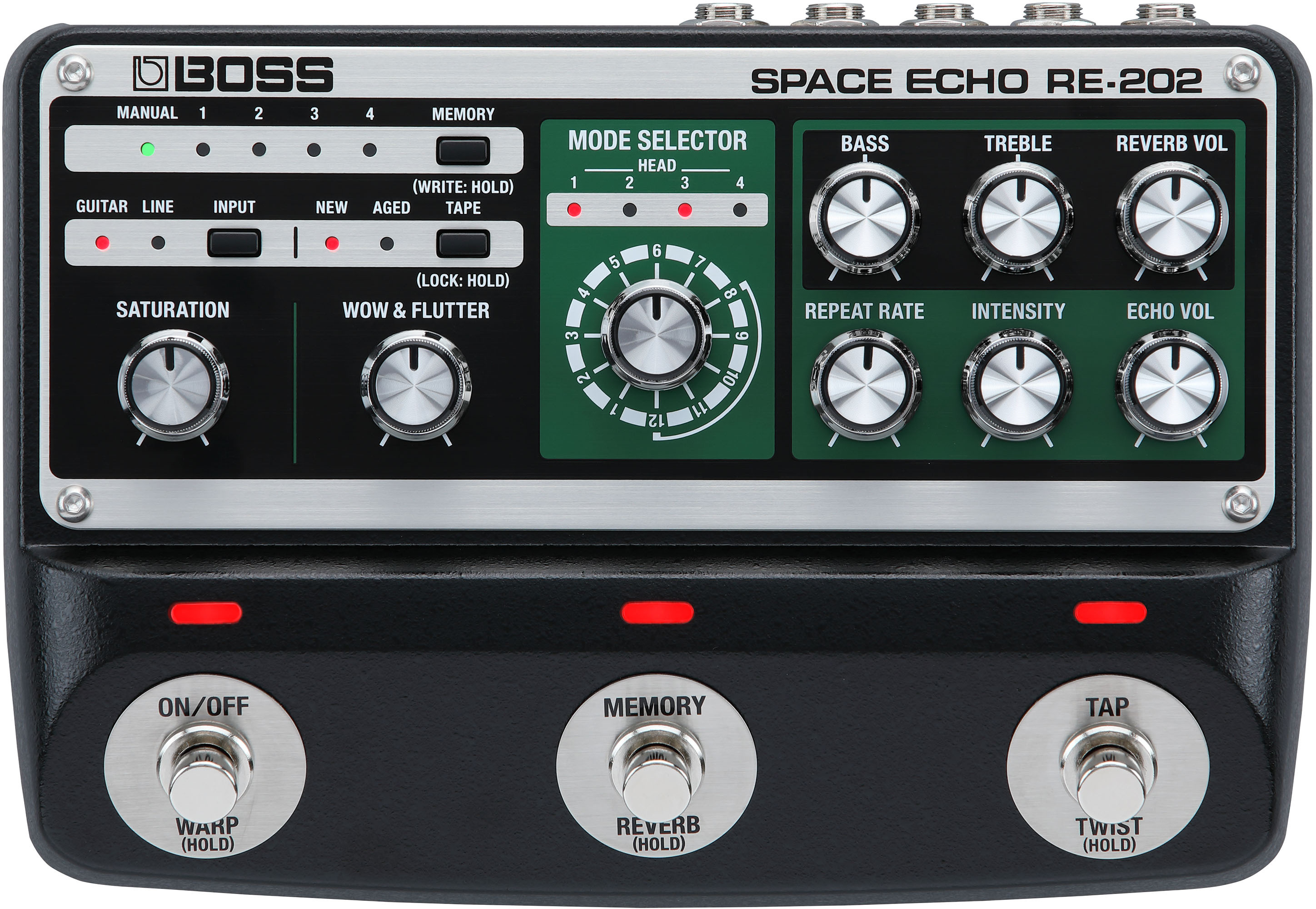 Boss RE-202 Space Echo Reverb, delay & echo effect pedal
