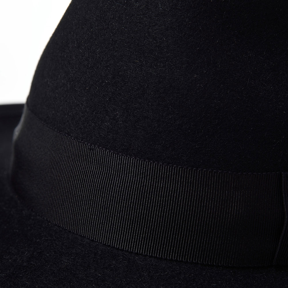 RABBIT FUR FEDORA（ラビットファー フェドラ）SH401 ブラック