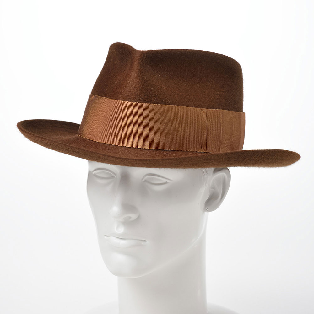 もっちResistol ビンテージハット キャメルブラウン もっちResistol