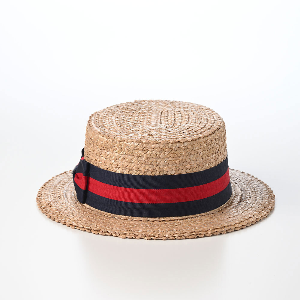 NATURAL STRAW BOTER HAT（ナチュラルストロー ボーターハット