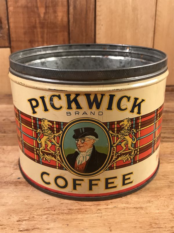 Pickwick Brand Coffee Tin Can ピックウィック ビンテージ ブリキ缶