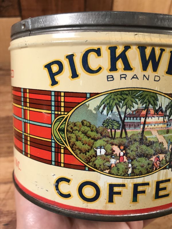 Pickwick Brand Coffee Tin Can ピックウィック ビンテージ ブリキ缶