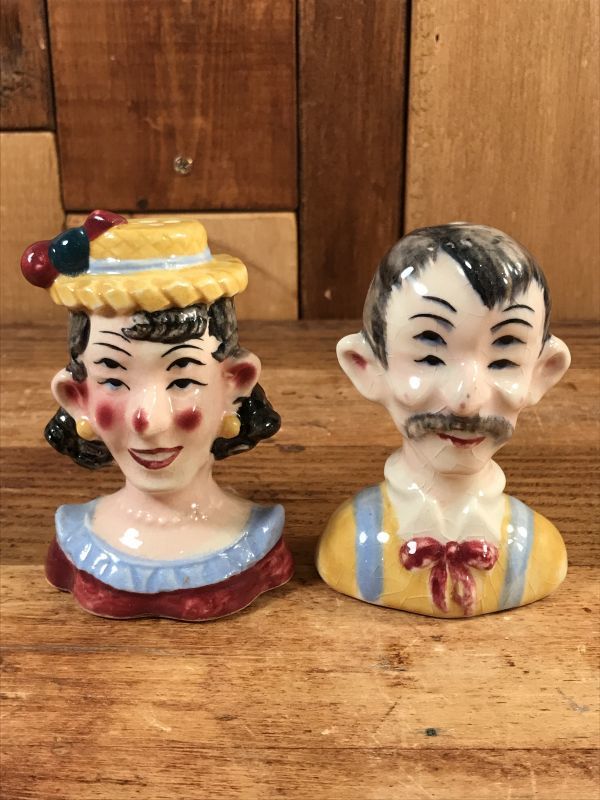 Drunk Man & Woman “4 Eyes” Salt & Pepper 四つ目 ビンテージ ソルト