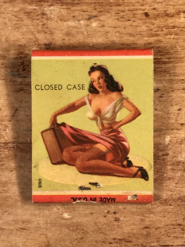 Advertising Pin Up Girl “Closed Case” Matchbook ピンナップガール