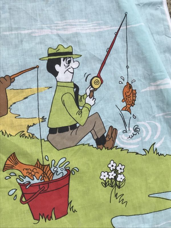 Yogi Bear Flat Sheet ヨギベア ビンテージ フラットシーツ ハンナ