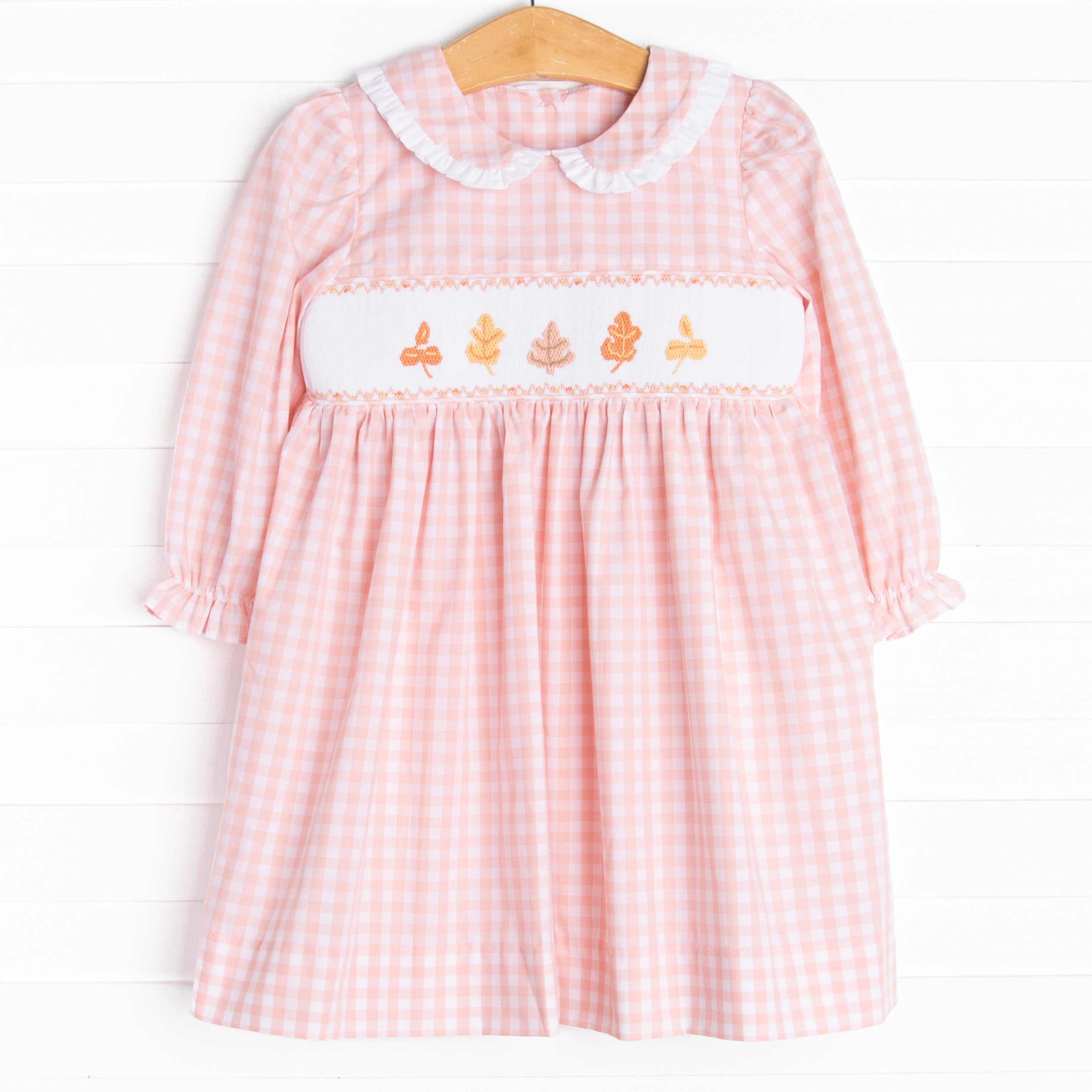 Montreal Maple Smocked Dress, Pink – Stitchy Fish