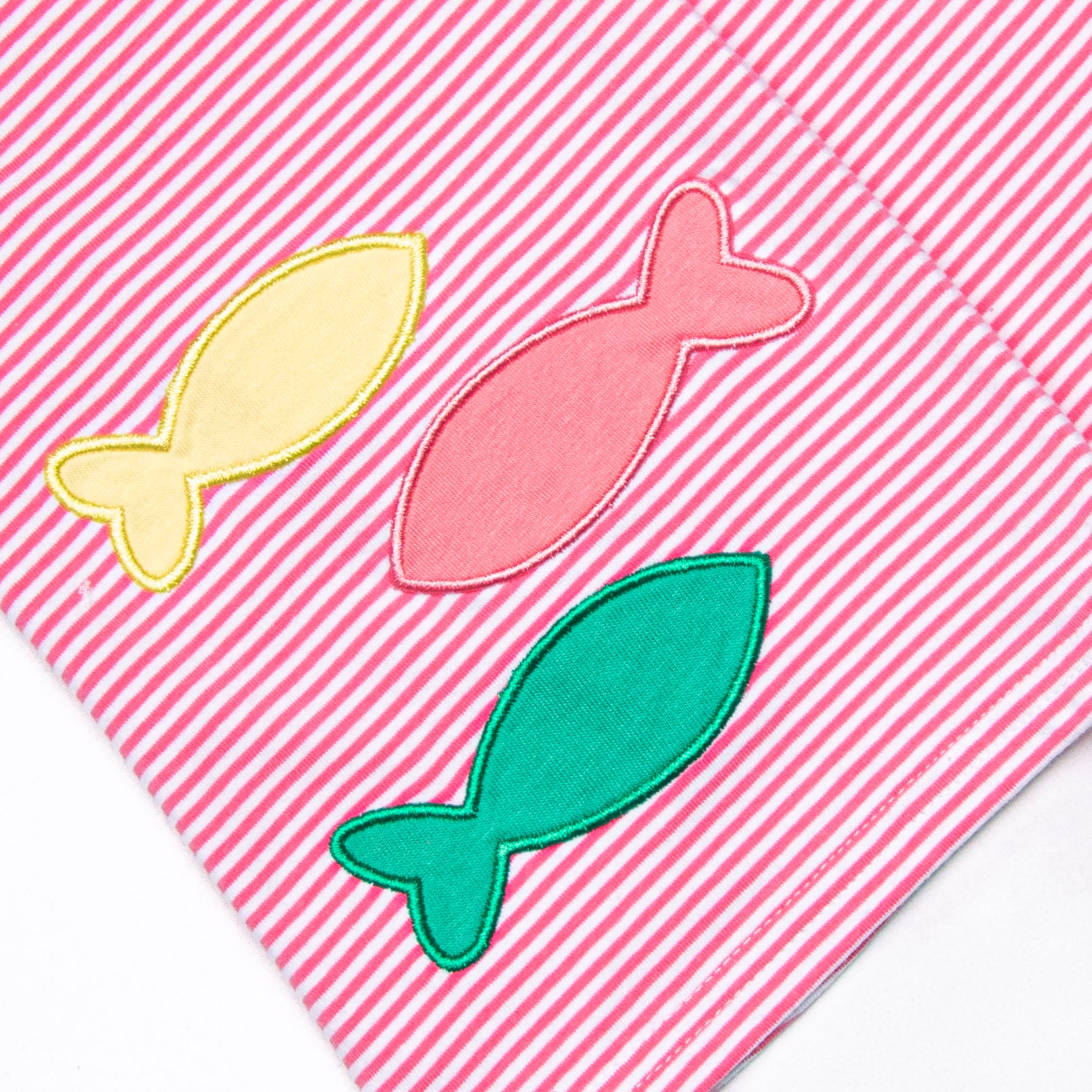 School of Fish Applique Dress, Pink – Stitchy Fish