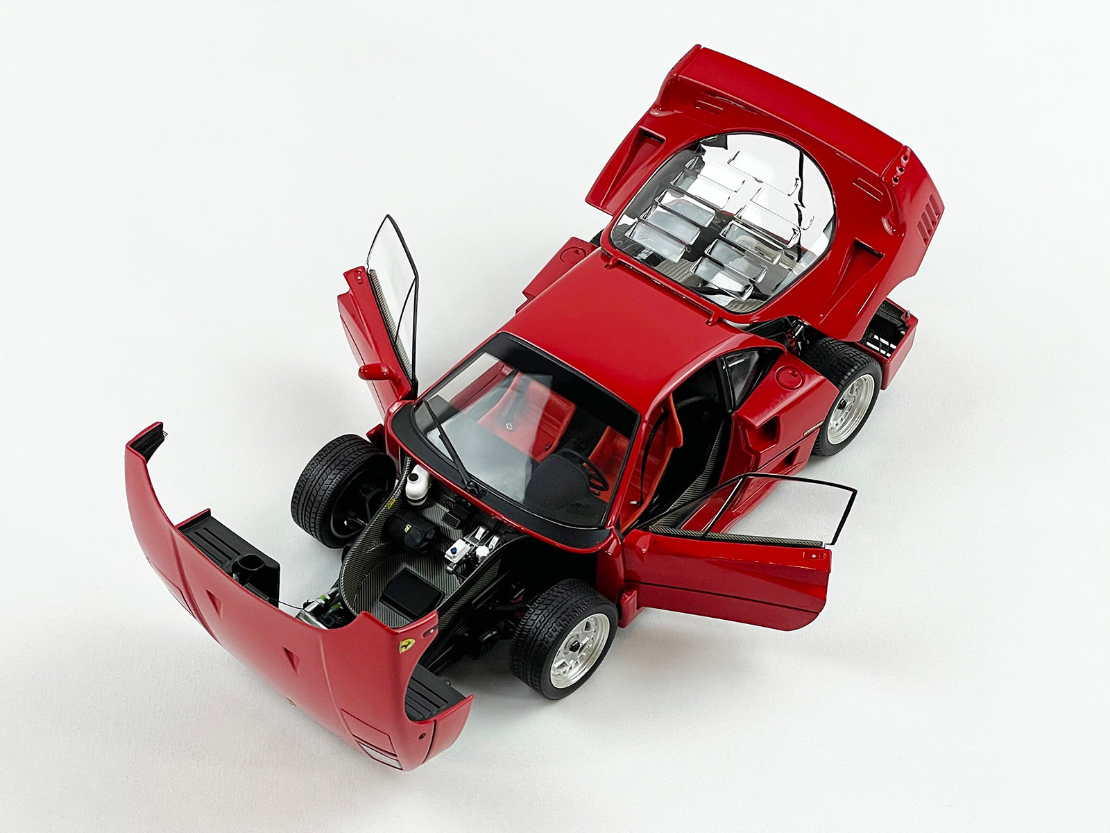 Kyosho 1:18 Ferrari F40 1987 Red Interior Full Open Diecast 08416R