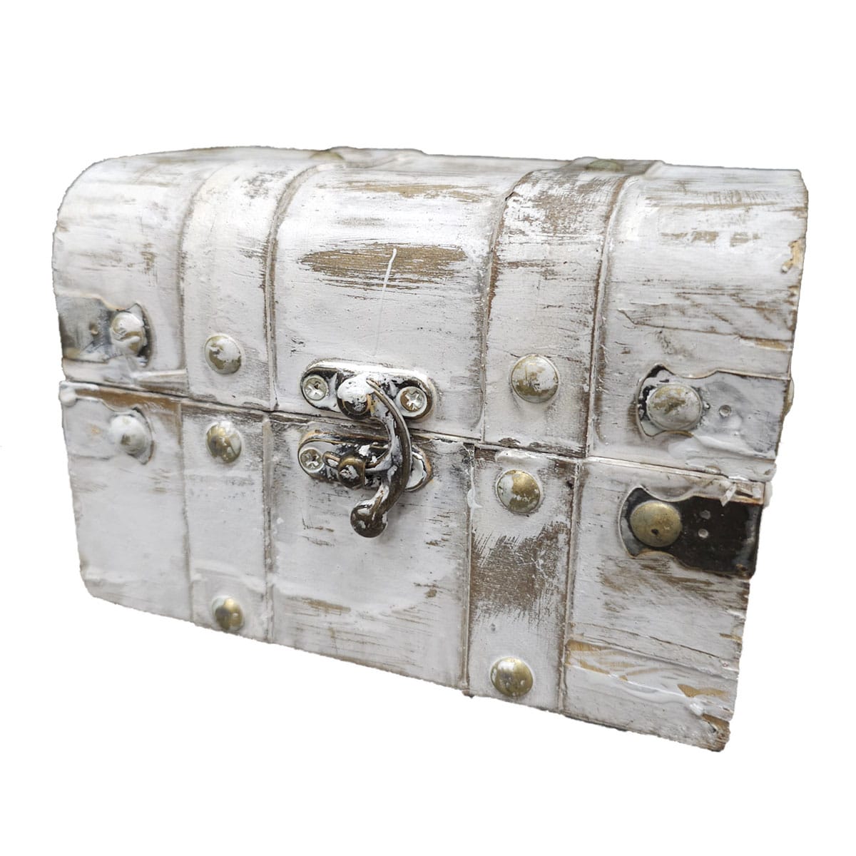 木製トランクボックス ホワイト【ディスプレイ・おしゃれ】 SS