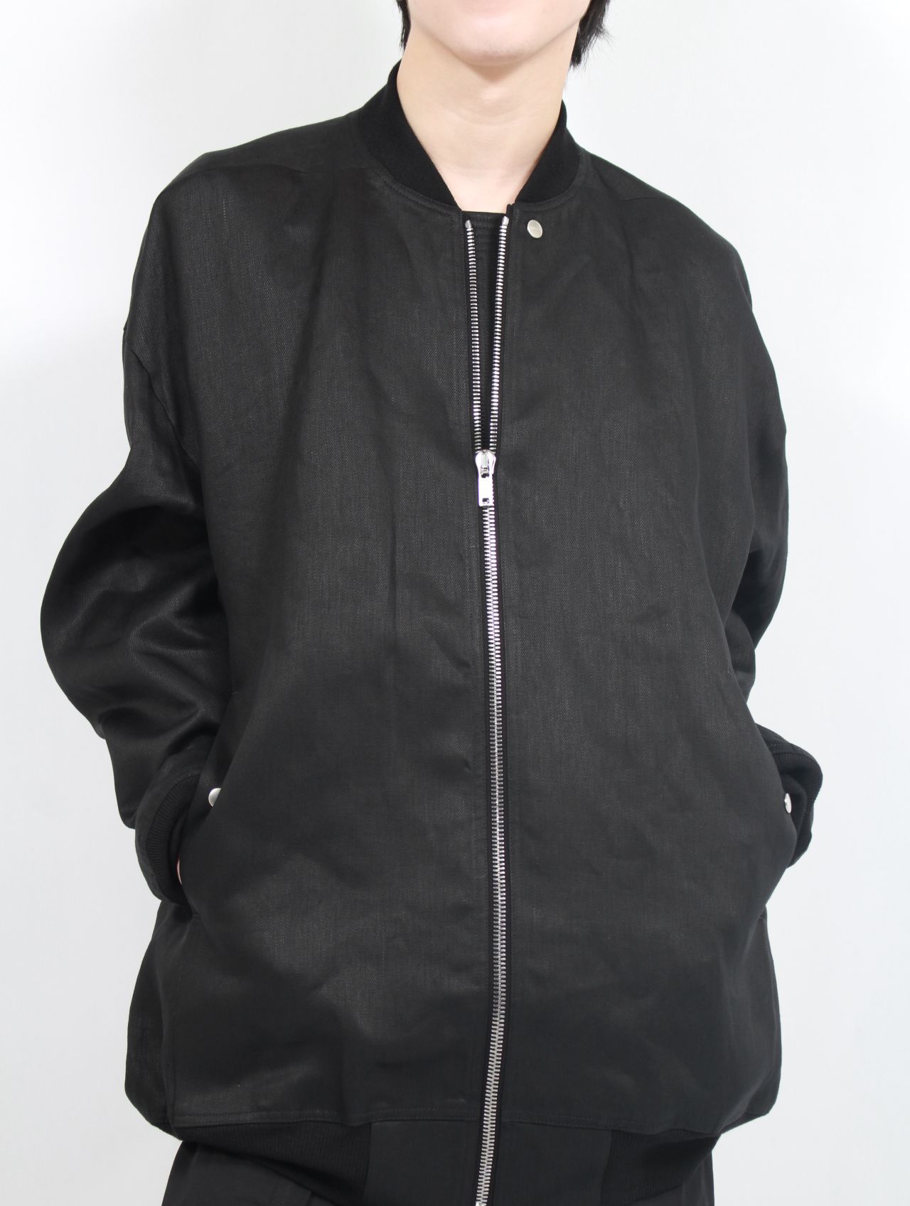 RICK OWENS - 【25SS】ジャンボ フライト リネン ボンバー ジャケット