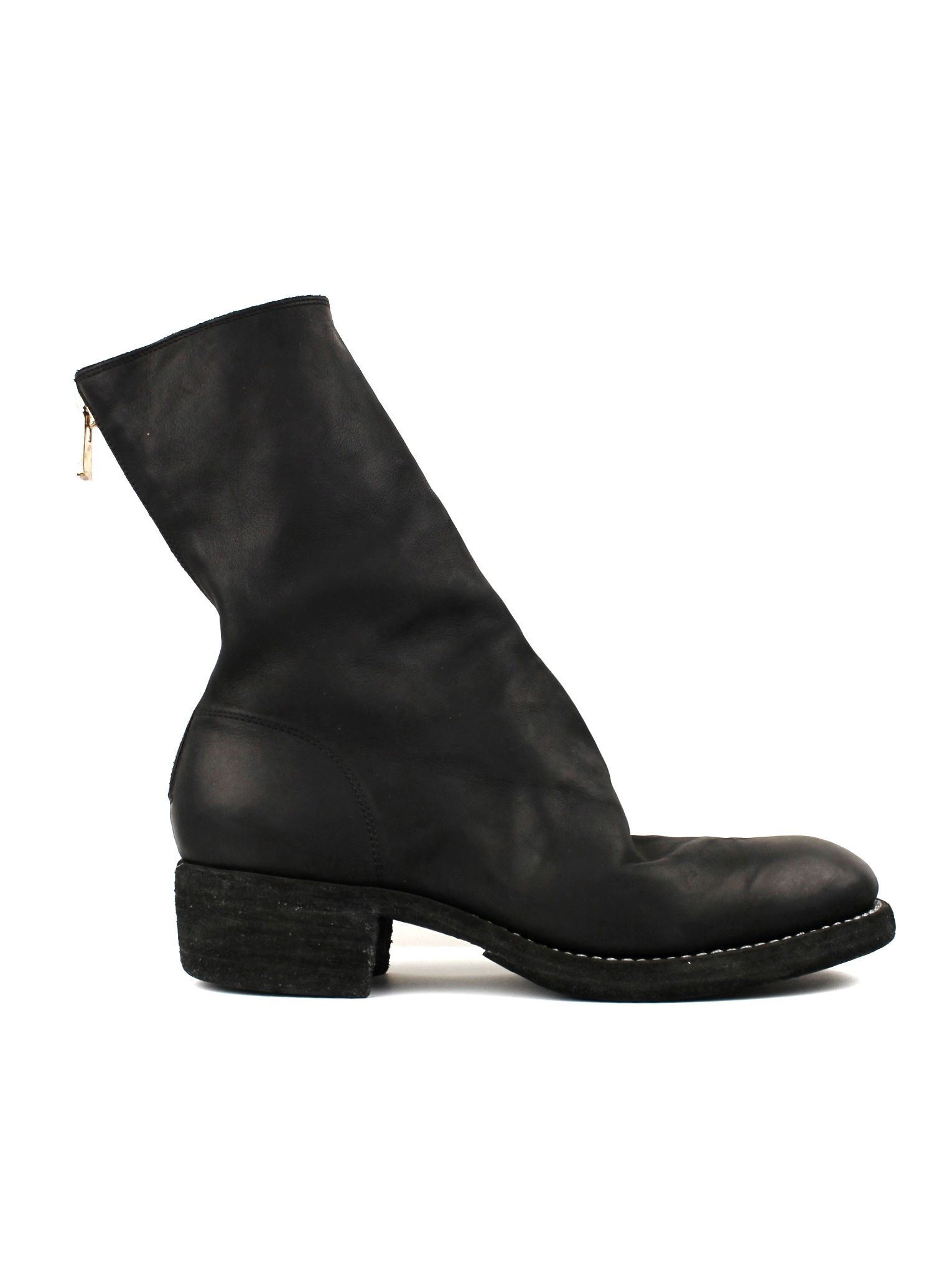 GUIDI - 【788Z】子牛革 バックジップ ベビーカーフレザー ミドル