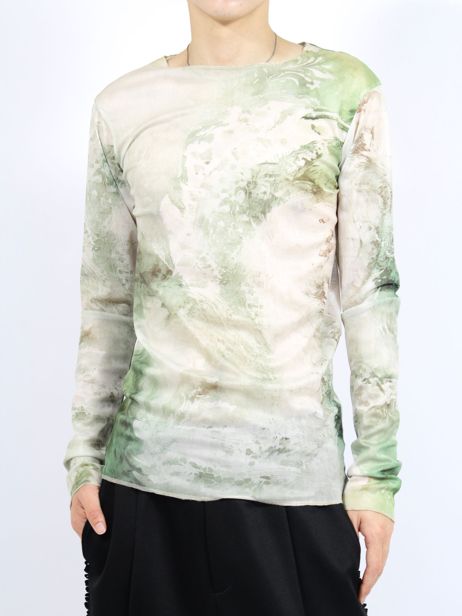 TAAKK - 【26SS】チュール シャツ / TULLE SHIRT / グリーン | STORY