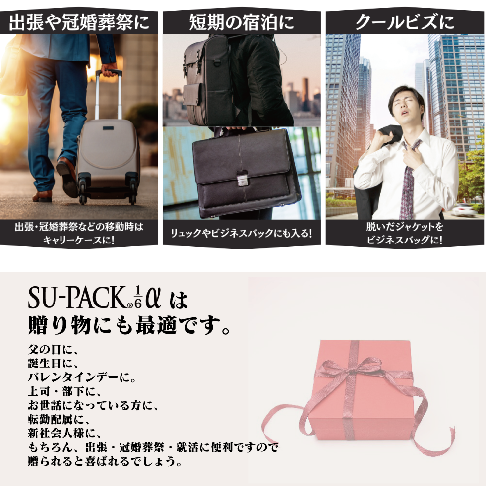 SU-PACK 1/6 α スーパック 6分の1 アルファ スーツを6分の1に、衣類も