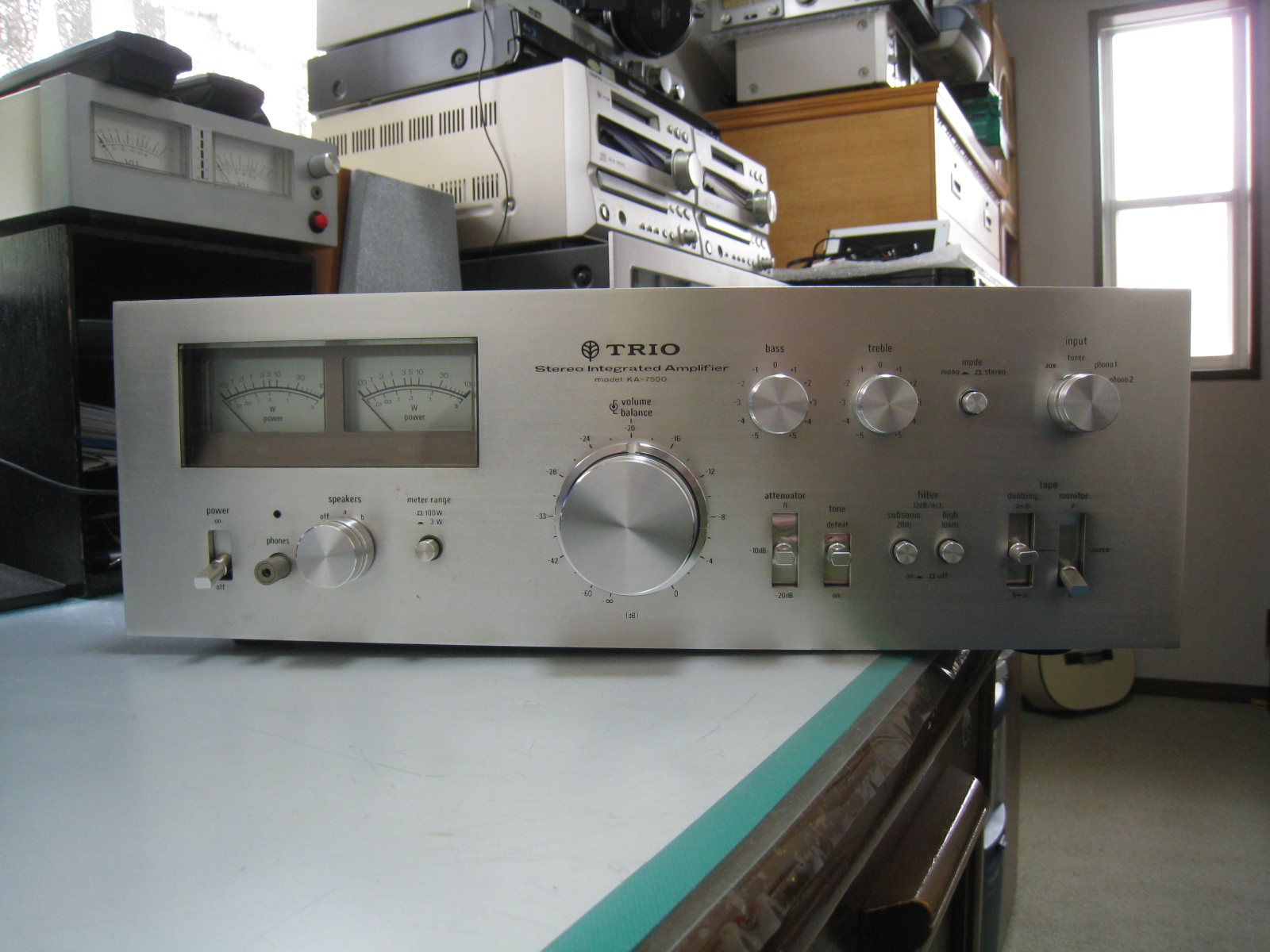 TRIO プリメインアンプ KA-7500 の修理