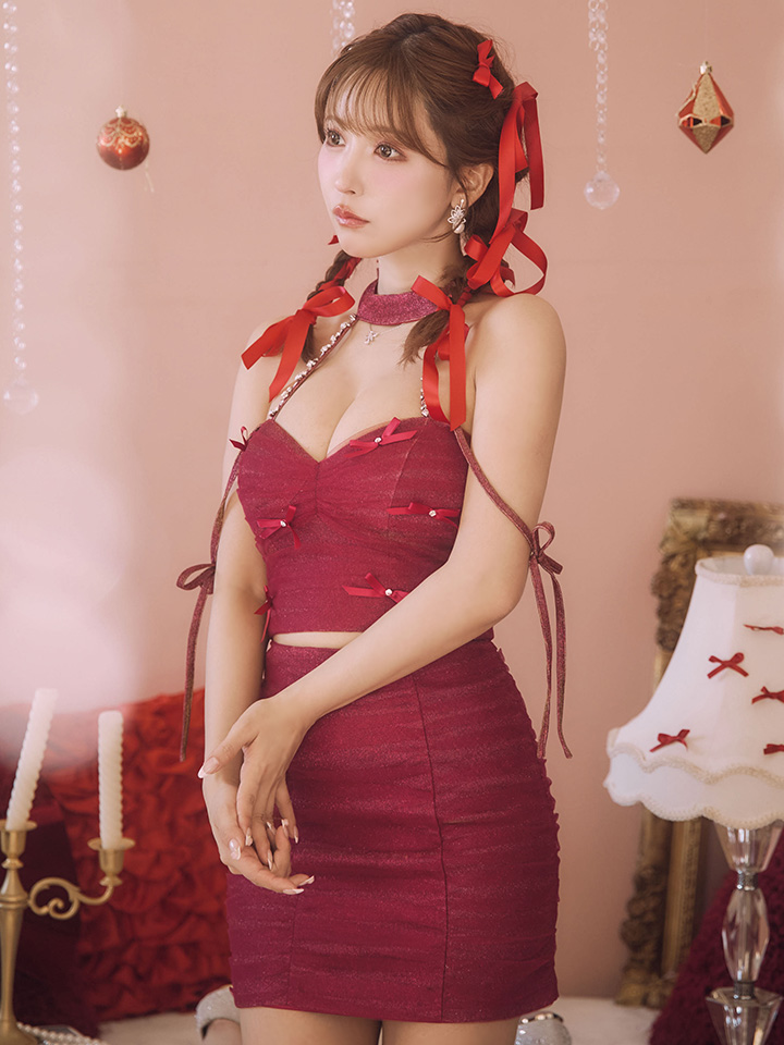 XSサイズあり【ROBE de FLEURS/ローブドフルール】ホルターネック