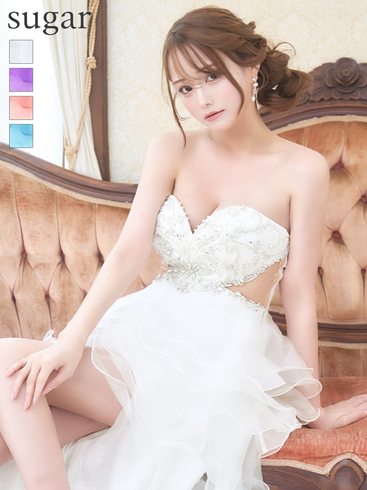 IRMA/イルマ】 オーガンジー/ フリル/ テールカット/ ベア/ ビジュー