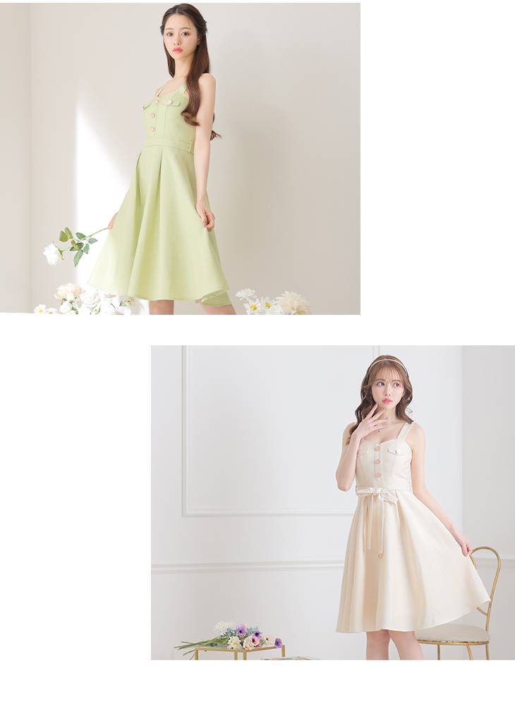 Lサイズあり【DEA./ディア】サマーツイード/ ビスチェ/ ノースリーブ