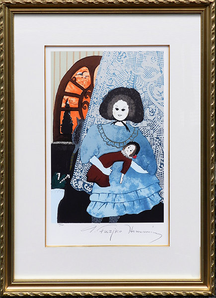 フジ子_ヘミング_人形を抱く少女