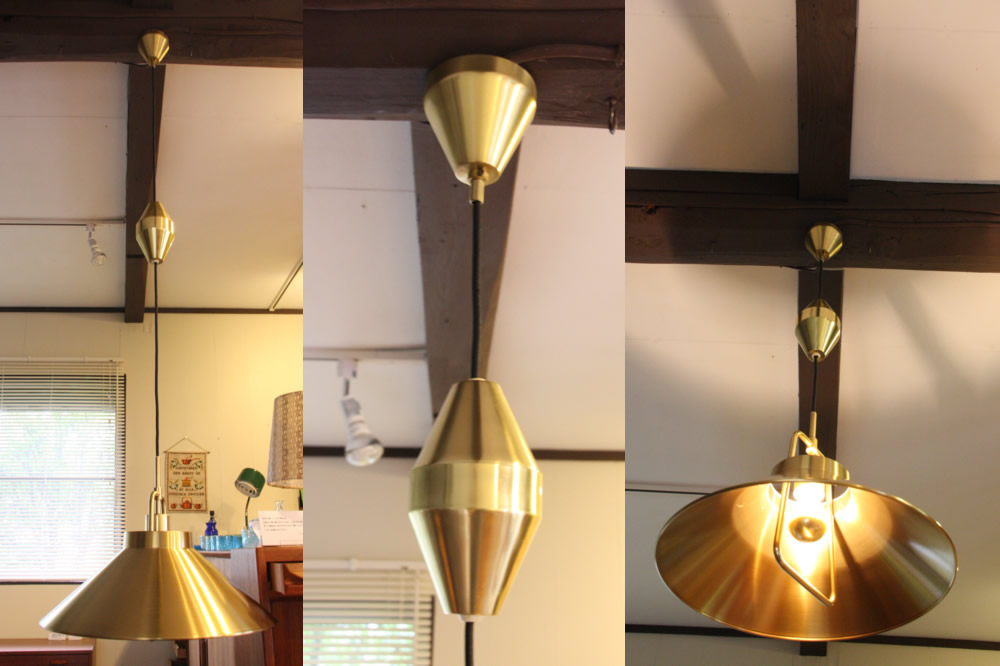 デンマーク製 Lyfa ペンダントライト 真ちゅう コードリール付き