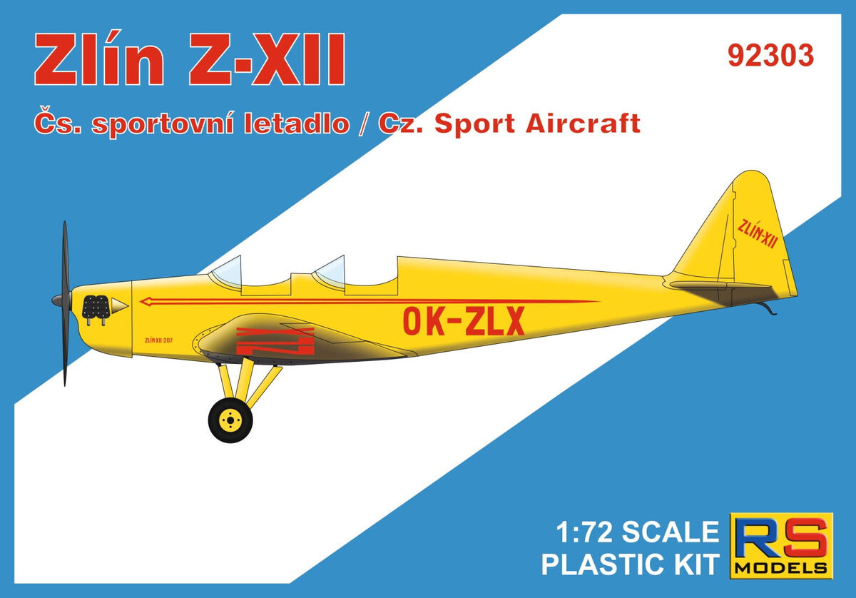 Zlín Z-XII Czechoslovakian Sport Aircraft RS Models 92303