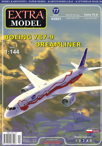 4/2021 Boeing 787-9 Dreamliner Extra Model -077