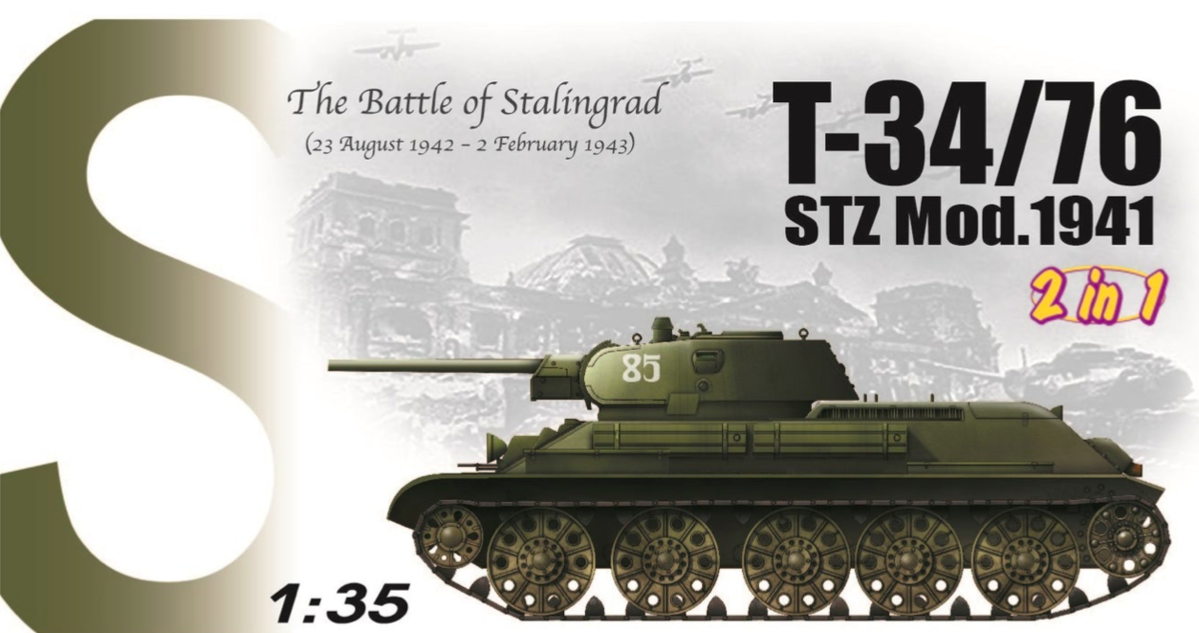 T-34/76 STZ Mod.1941 2 in 1 The Battle of Stalingrad Dragon 6448