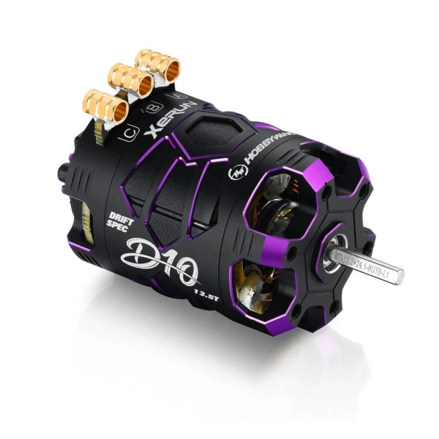 XeRUN D10 ブラシレスモーター 13.5T パープル [HW30401139