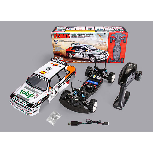 web限定/新春超特価】 1/10 Venus Lancia Delta REPSOL RTR set