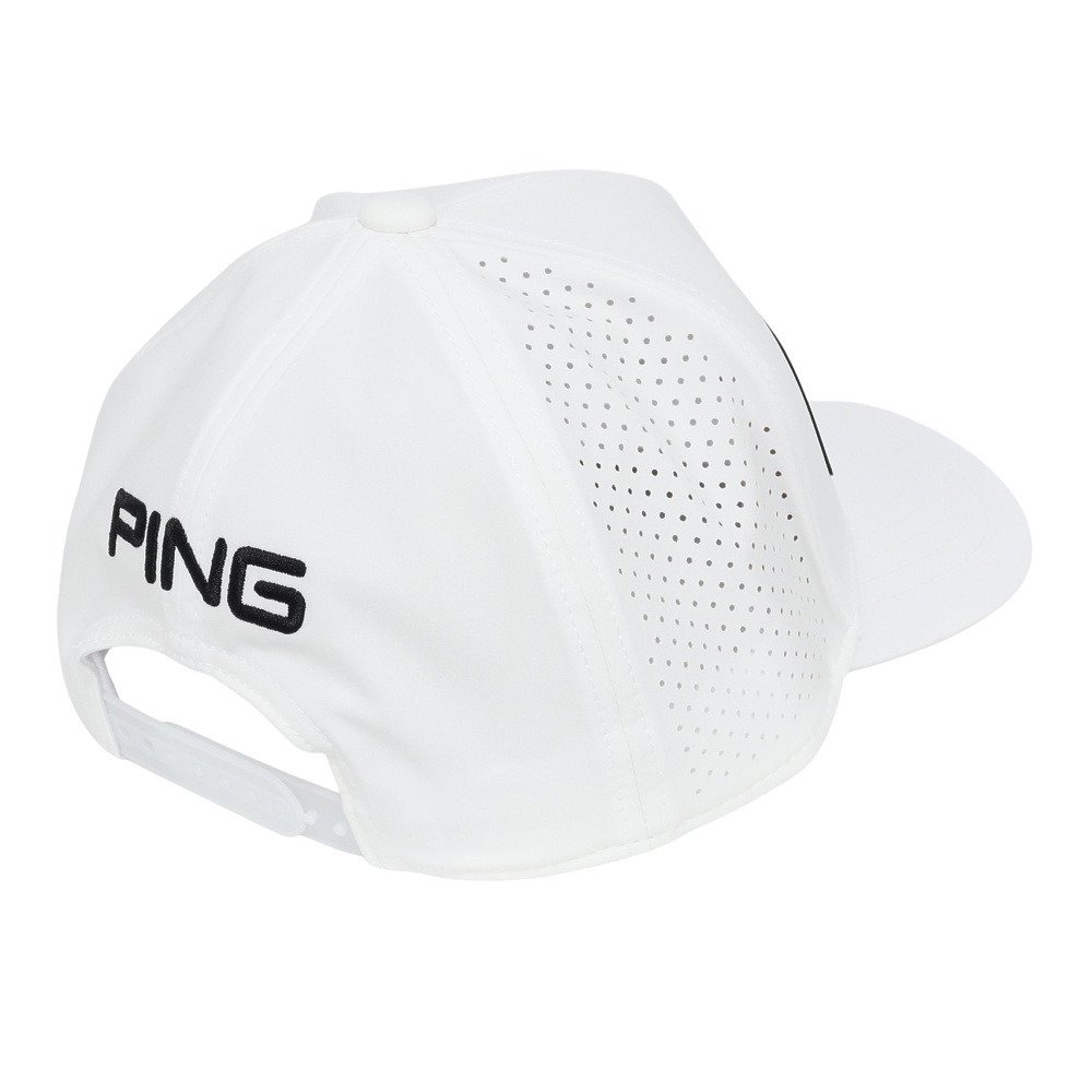 ピン（PING）（メンズ）ゴルフ 撥水 ツアーキャップ HW-T2501 WH 38205