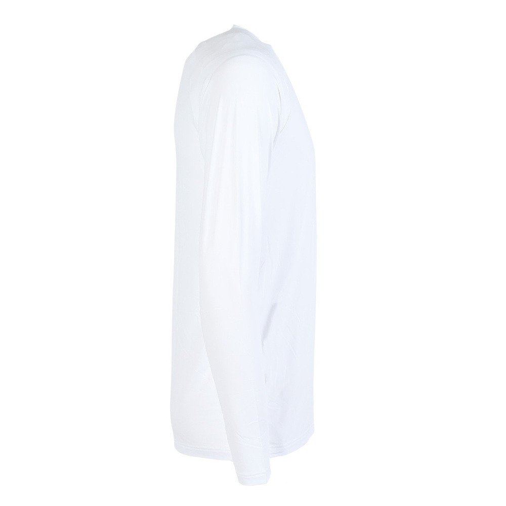 クー（Coo.）（メンズ）Vネック 長袖シャツ ドライプラスクール 白