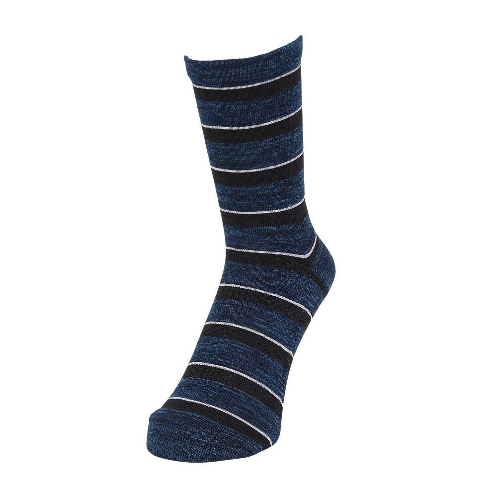 福助（FUKUSUKE）（メンズ）靴下 ふくらし ボーダー柄 靴下 ソックス