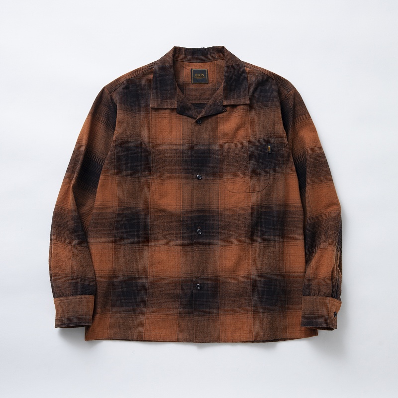 SURPRISE(サプライズ) / COTTON OMBRE CHECK SHIRT *ブラウンチェック*
