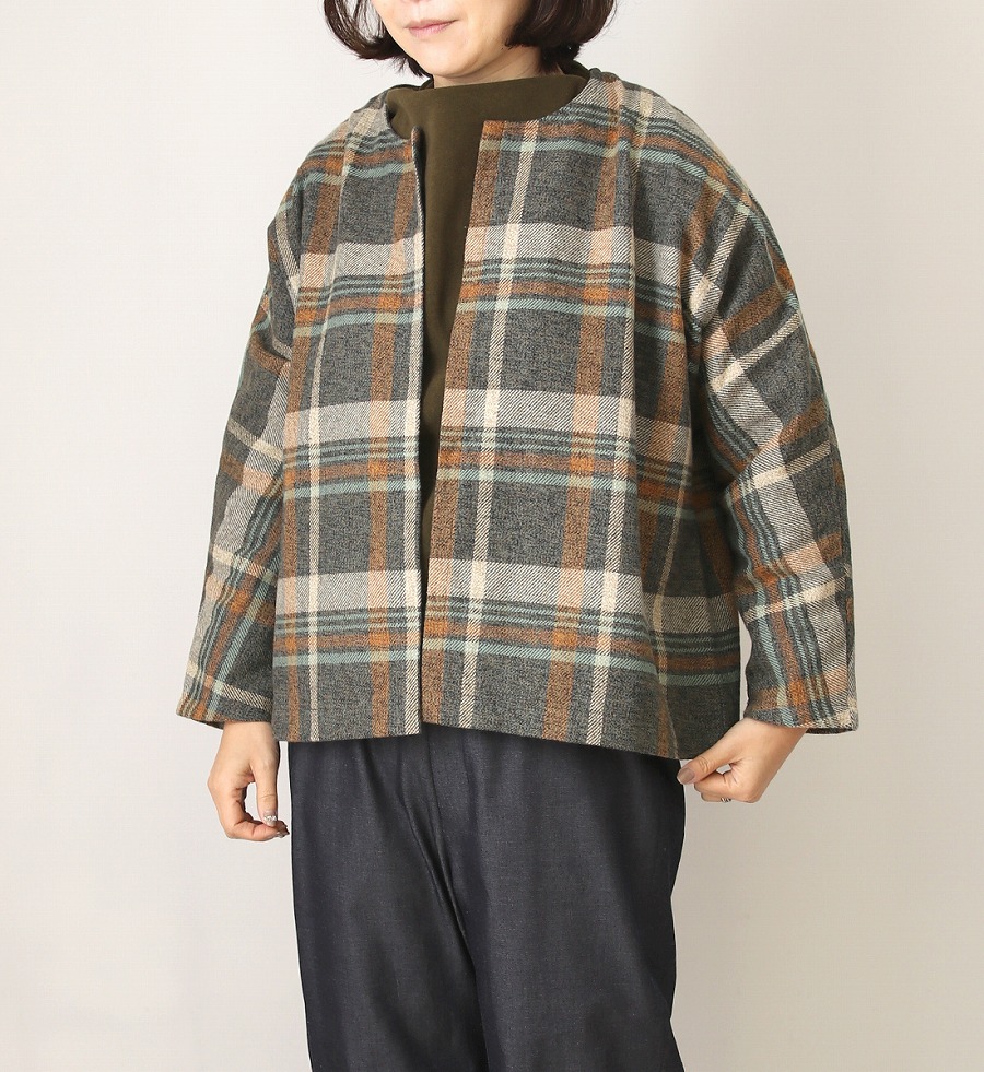 実物大型紙【No508】ドルマンスリーブのシンプルショートジャケット