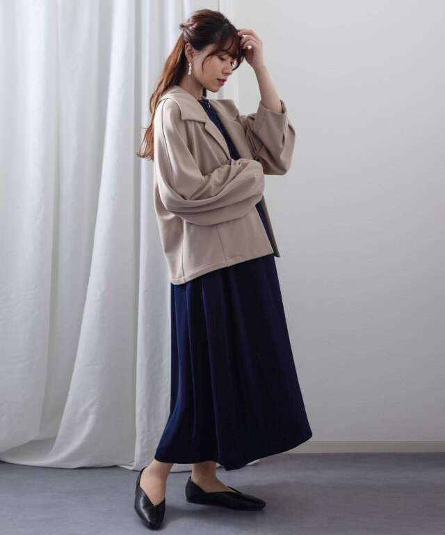コクーンスリーブジャケット マタニティ 産後も使える