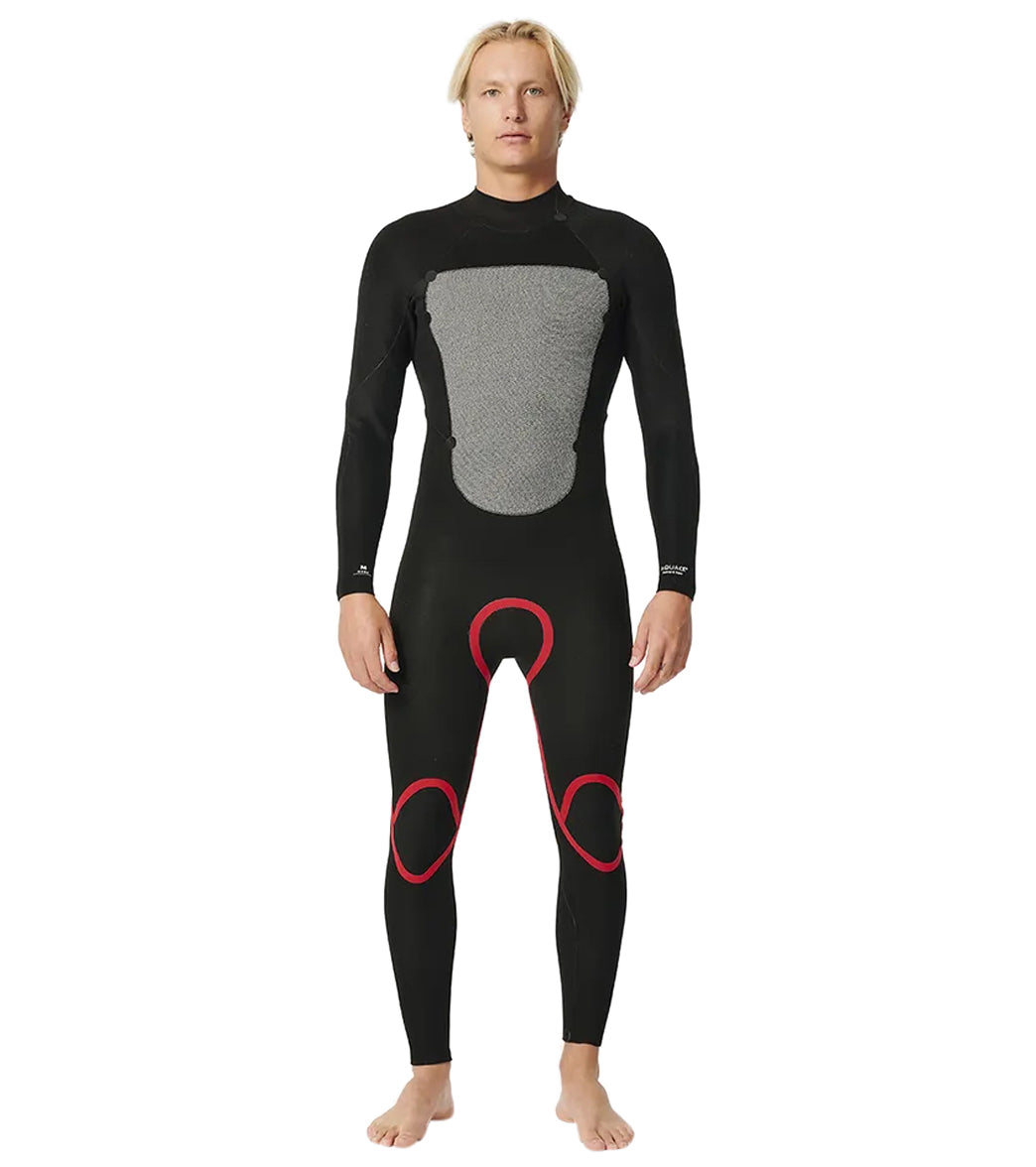 Rip Curl Men's 43mm Omega Back Zip Steamer Fullsuit Wetsuit at