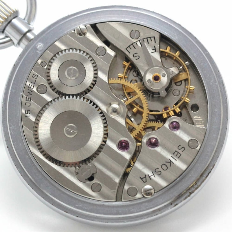 昭和41年の19セイコー鉄道時計/15石/秒針止め機能/絶版時計/19seiko