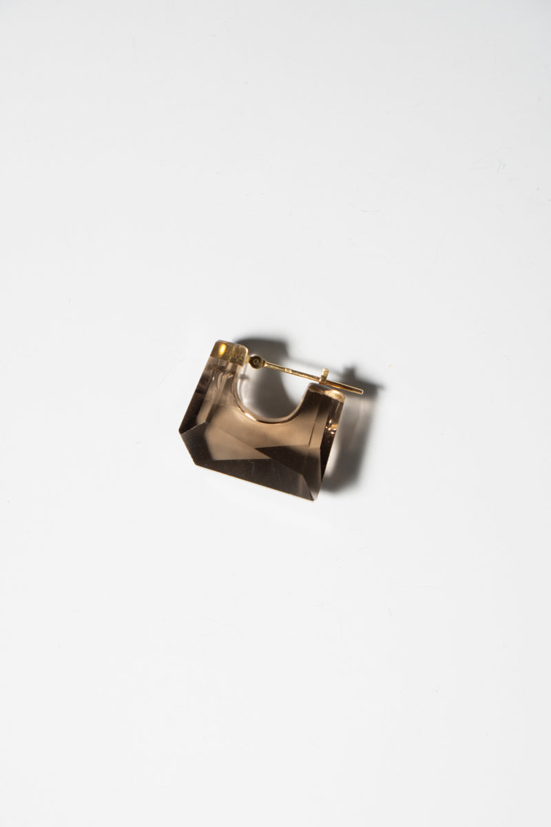 MONAKA jewellery Smoky quartz rock pierce モナカジュエリー