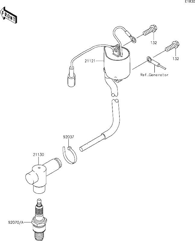 Powersports Kawasaki - KX112 2024 - 14 Ignition System
