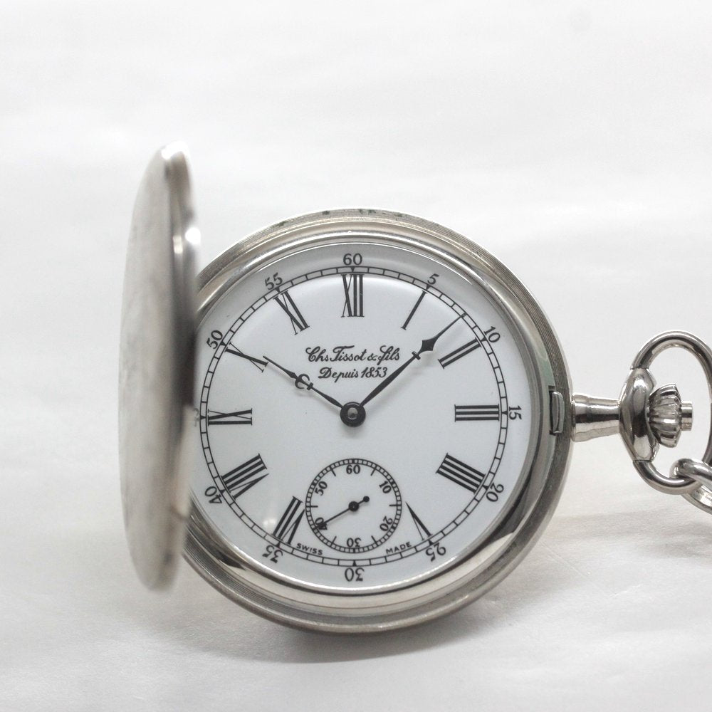 1853年創業のスイスブランド、ティソ（TISSOT）ハンターケース懐中時計