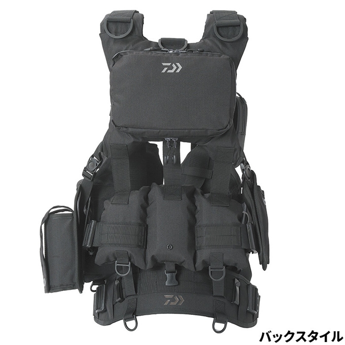 ダイワ DF-6122 ベンチクールゲームベストV フリー ジェットブラック