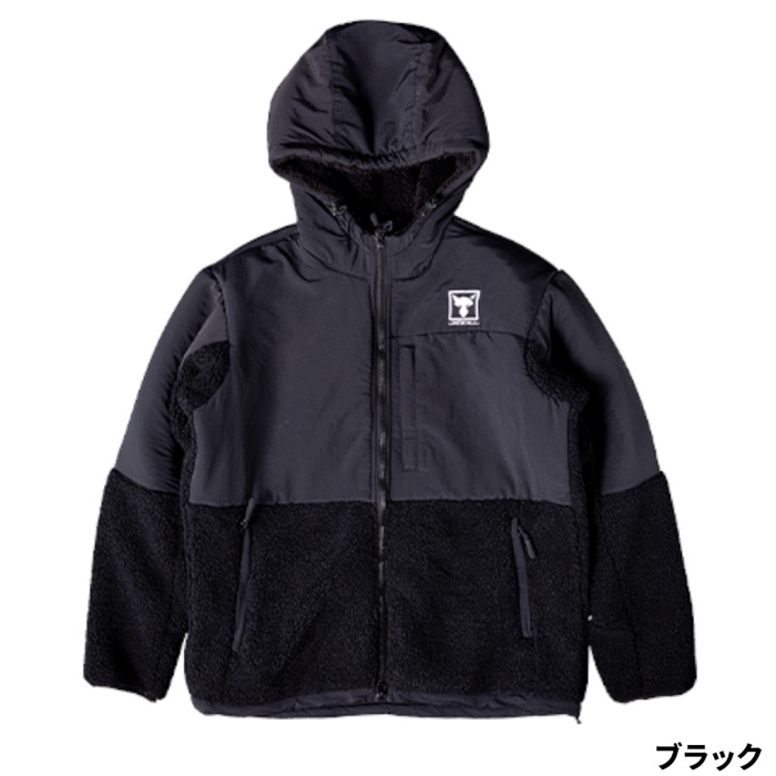 ジャッカル フリースフーディジャケット S ブラック - 釣具のポイント