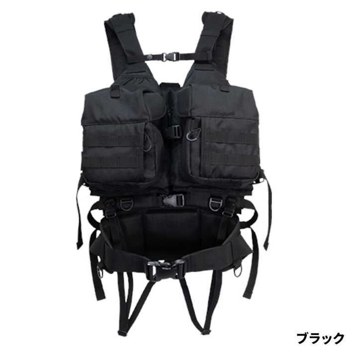 ジャッカル バーサタイルゲームベスト ブラック - 釣具のポイント