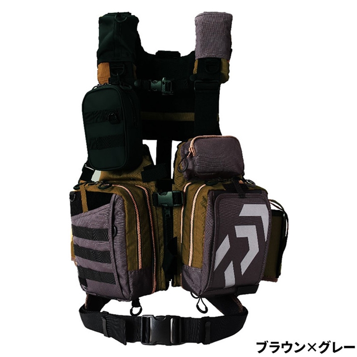 ダイワ DF-6122 ベンチクールゲームベストV フリー ジェットブラック