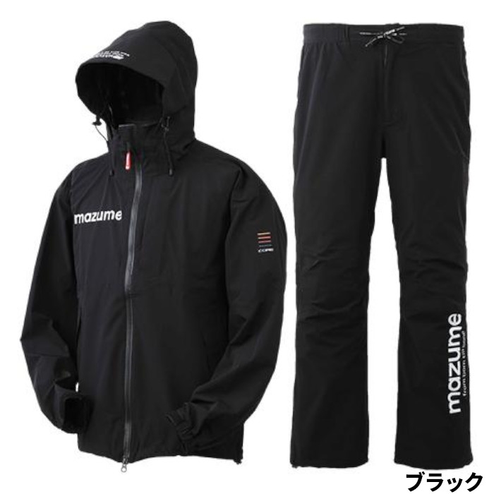 マズメ mazume コアレインスーツ M ブラック MZRS-756 - 釣具の