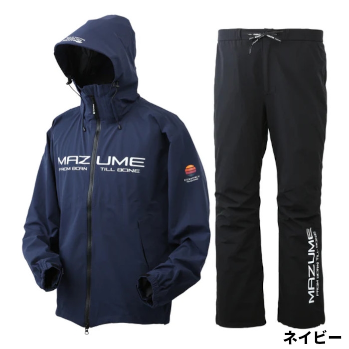 マズメ mazume コンタクトレインスーツ M ネイビー MZRS-819 - 釣具の