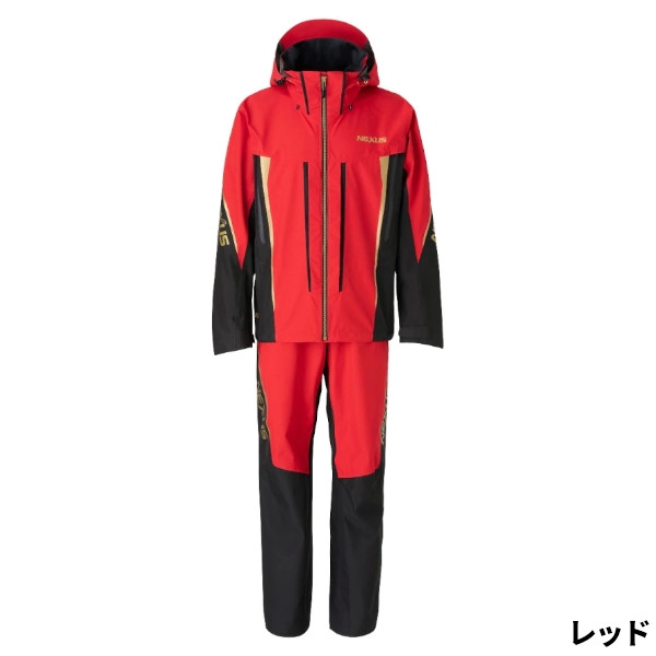 シマノ ネクサス ゴアテックス レインスーツ EX L レッド RA-101V