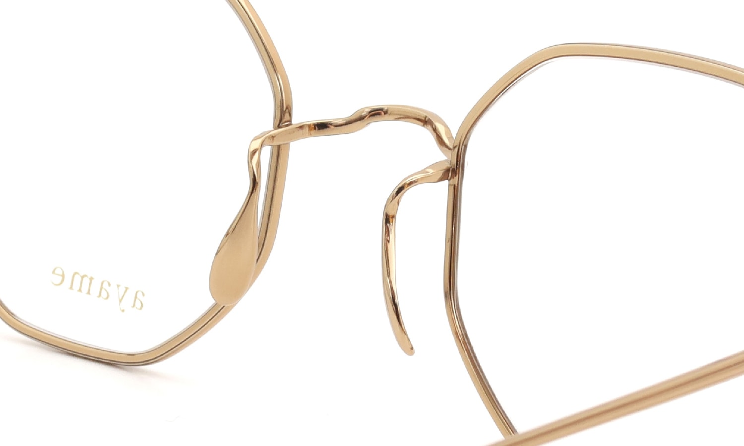 ayame アヤメ 限定生産メガネ OCTA 47size通販 BG (ブロンズゴールド