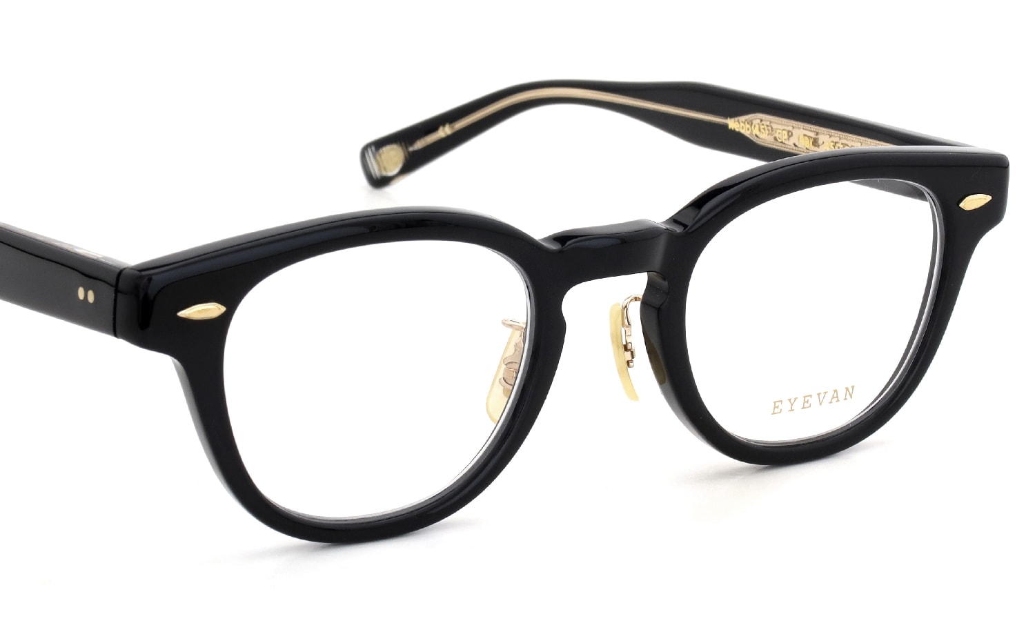 EYEVAN アイヴァン メガネ Webb-CP 45size通販 col.PBK (取扱：大宮