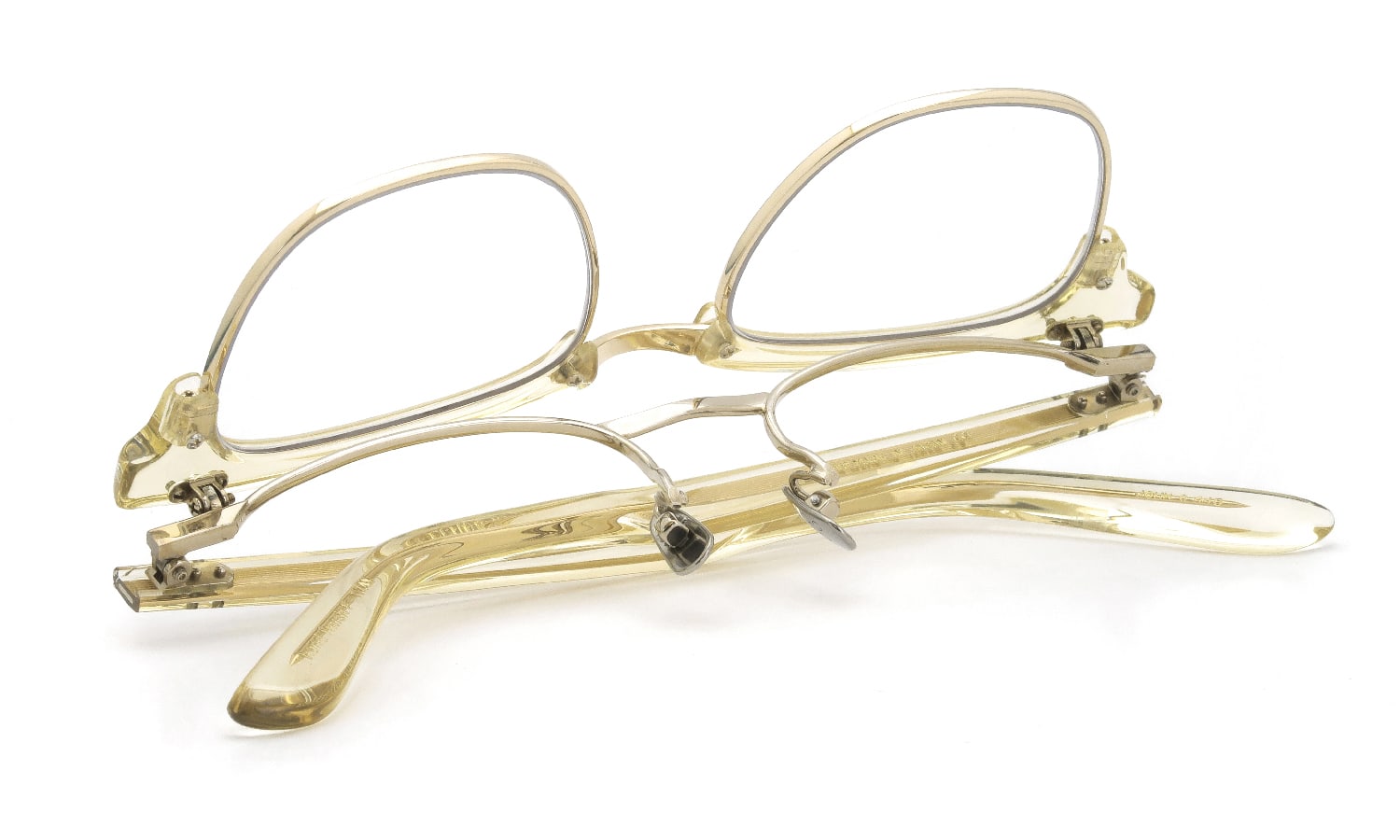 YELLOWS PLUS 跳ね上げ式メガネ通販 JOHN C445 vintage clear/gold